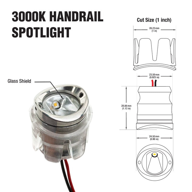 VEROBOARD Handrail Spotlight VBDL-1014-0100-A