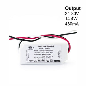 ES LD018D-CU04830-M18 Constant Current LED Driver, 480mA 24-30V 14.4W max, gekpower