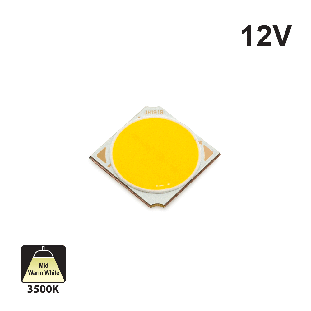 Constant Voltage COB LED Module 12V 3W 3500K(Mid-Warm White), gekpower