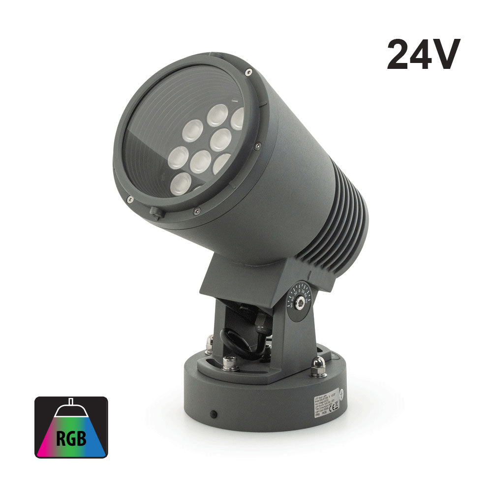 B3BJM1203 Outdoor LED Landscape Spotlight, 24V 36W RGB