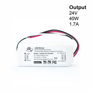 ES SQJ-Box Constant Voltage LED Driver 24V 1.7A 40W LD040D-VA17024-M30, gekpower