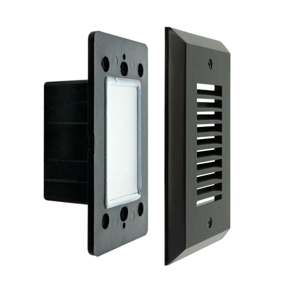 Vertical RT05HV Single Gang LED Step light, 100-240V 2W 3000K(Warm White) - GekPower