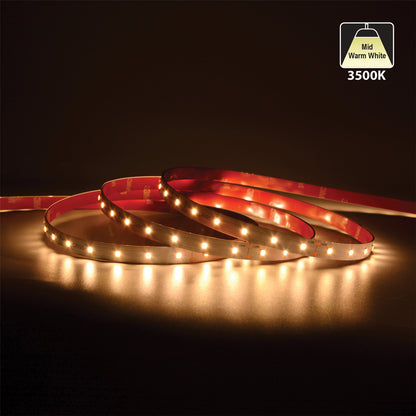 20M(65.6ft) Indoor LED Strip L2835, 24V 1.5(w/ft) 152(Lm/ft) 60(LEDs/m) CCT(2.7K, 3K, 3.5K, 4K, 5K, 6K) - GekPower