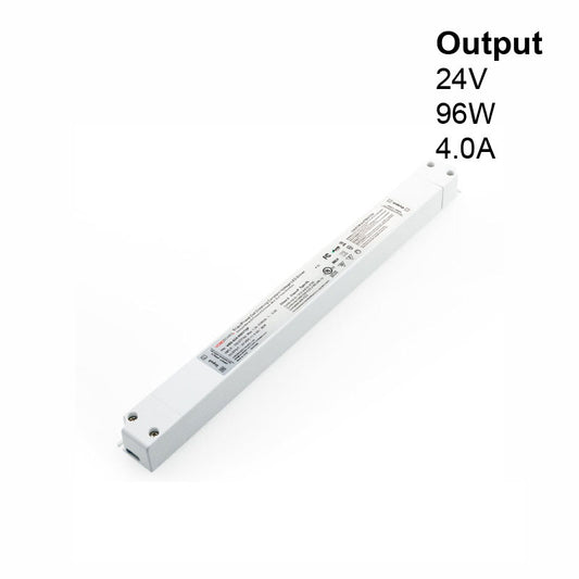 Super Slim VBD-024-096VTP Triac Dimmable Constant Voltage LED Driver, 24V 4A 96W, gekpower