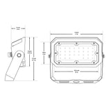 LED Outdoor Flood Light Dimmable 30 Watt 120V AC With Photocell - GekPower