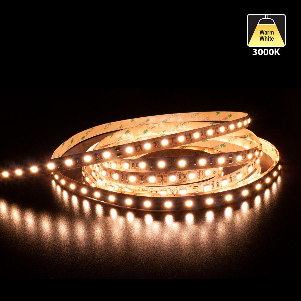 5M(16.4ft) Indoor LED Strip 5050, 12V 4.5(w/ft) 360-396(Lm/ft) 60(LEDs) CCT(3K, 6K) - GekPower