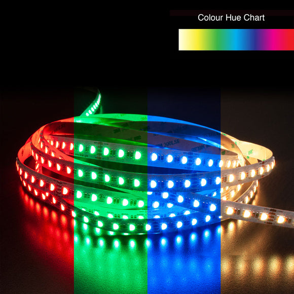 4M(13.1ft) Color changing LED Strip 5050, 24V 5.5(w/ft) 96(LEDs/m) RGB+3.2K - GekPower