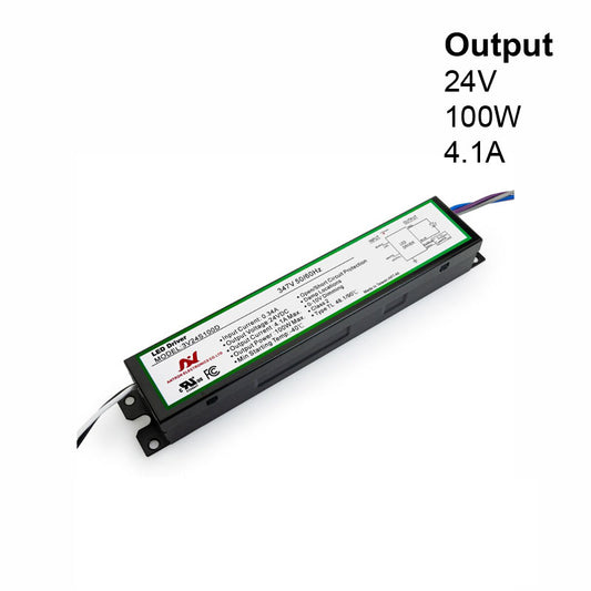 ANTRON 3V24S100D Constant Voltage LED Driver 0-10V Dimmable 347V Universal Input Voltage 4A 24V 100W, gekpower