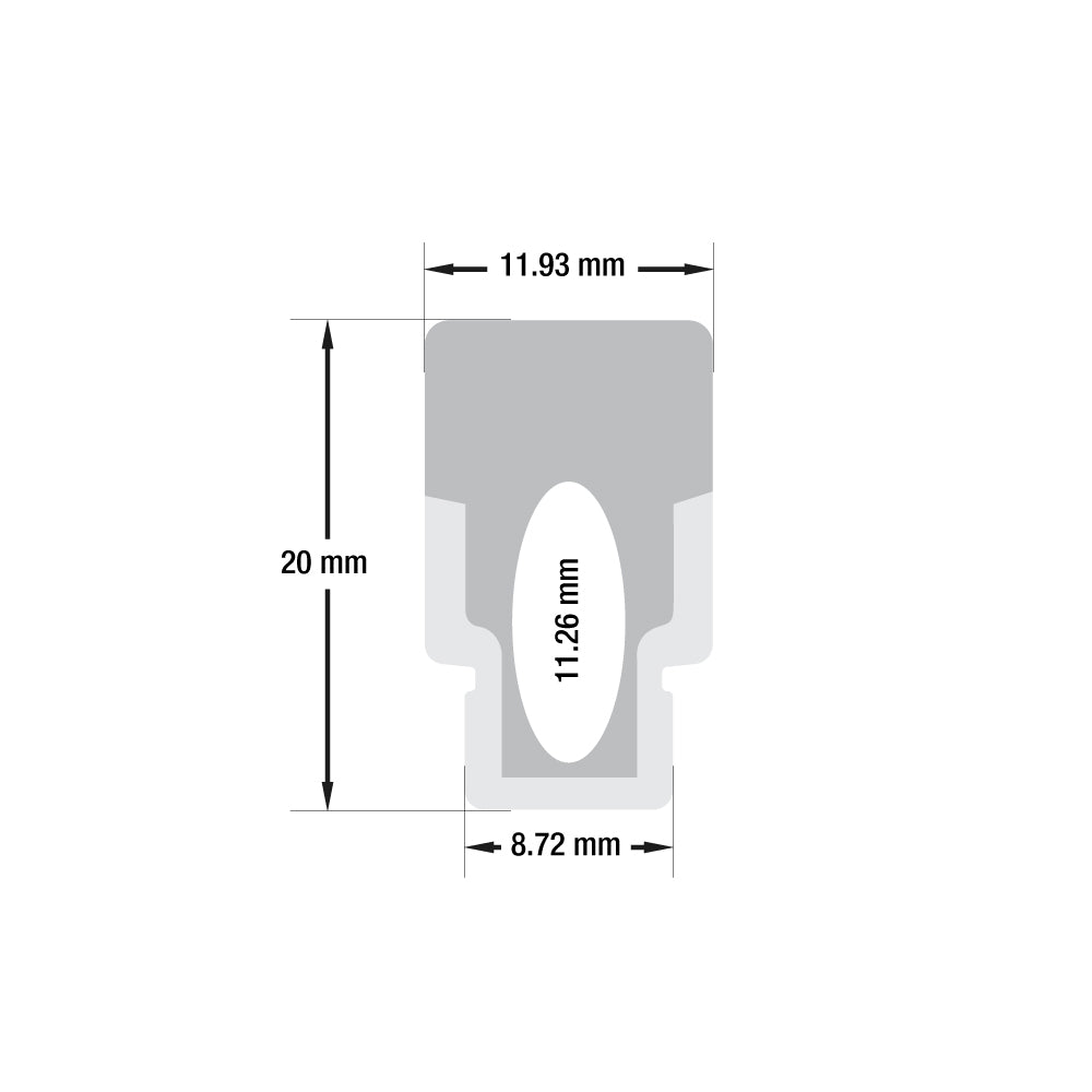 Flexible PMMA LED Profile Paver Lighting for LED Strips 5Meter(16.4ft) VBD-CH-B2, Gekpower