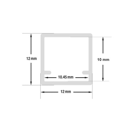 Linear Aluminum LED Channel for LED Strips 2Meters(6.5ft) VBD-CH-S7-2