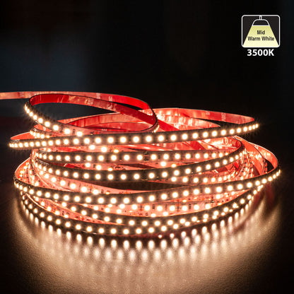 10M(32.8ft) Indoor LED Strip 35285, 12V 3(w/ft) 255-290(Lm/ft) 120(LEDs/m) CCT(2.7K, 3K, 3.5K, 4K, 5K) - GekPower