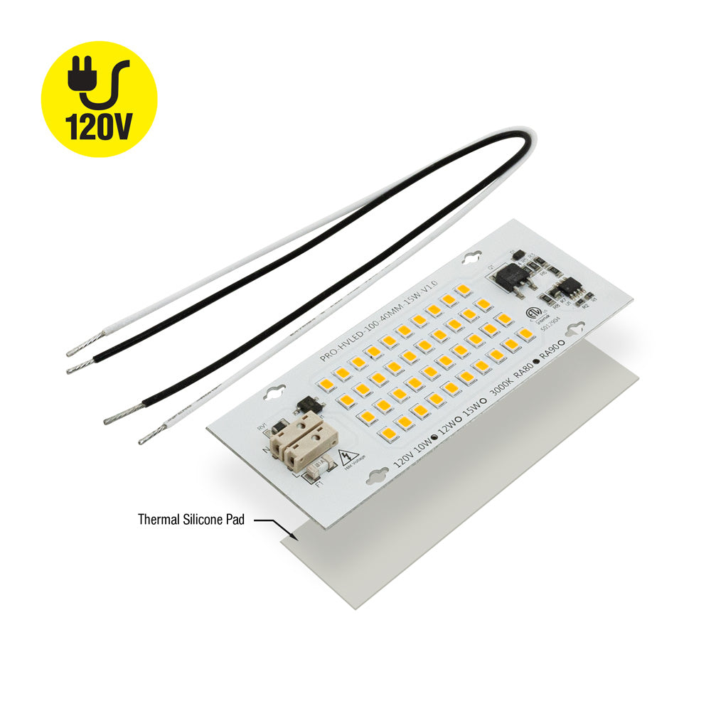 4 inch Linear ZEGA LED Module LHO-02-600-830-120-S3, 120V 10W 600lm 3000K(Warm White)