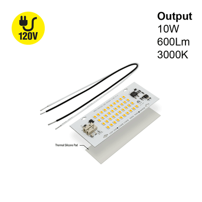 4 inch Linear ZEGA LED Module LHO-02-600-830-120-S3, 120V 10W 600lm 3000K(Warm White)