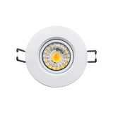 3 inch Round Recessed Light Gimbal with Selectable Color Temperature (3CCT) 120V 8W White - GekPower
