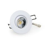 3 inch Round Recessed Light Gimbal with Selectable Color Temperature (3CCT) 120V 8W White - GekPower