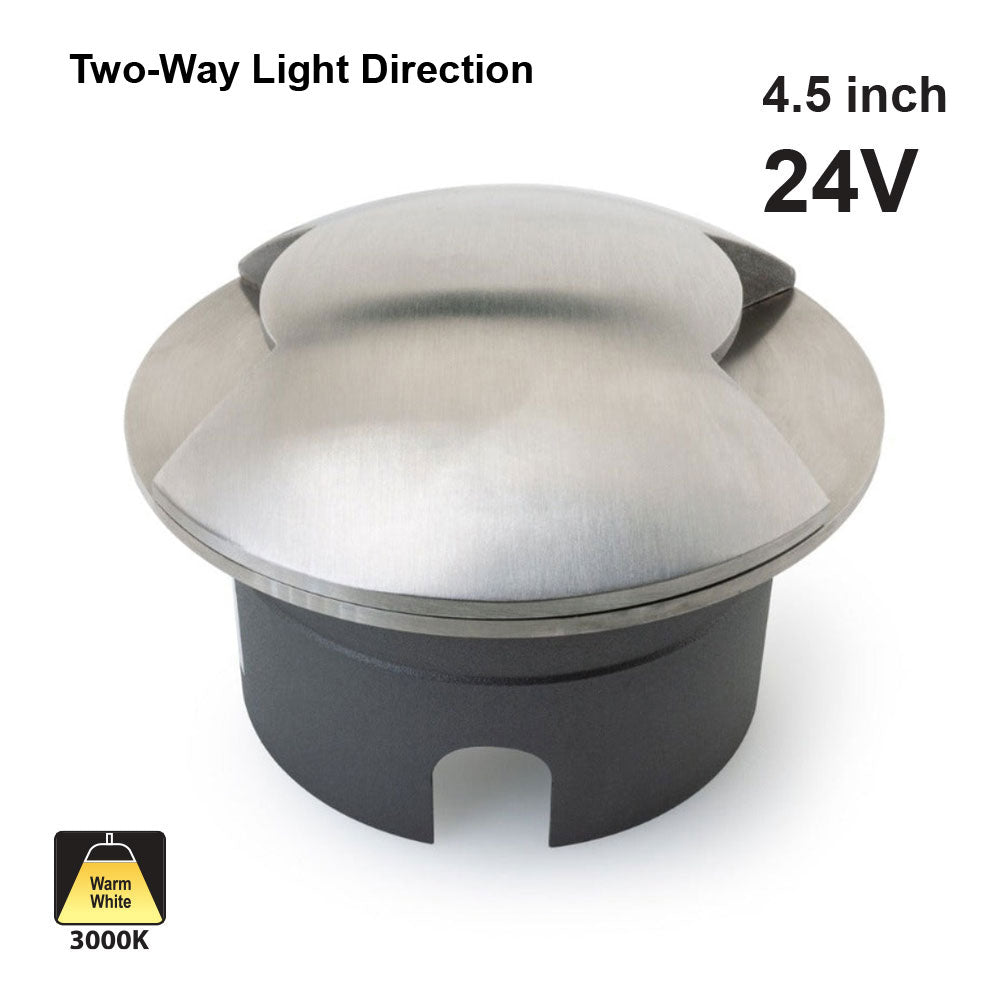 4.5 inch Round Recessed two way Inground and Wall light 24V 4W, gekpower