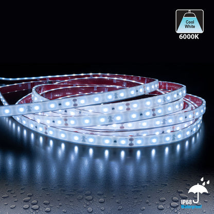 20M(65.6ft) Waterproof LED Strip L2835, 24V 1.5(w/ft) 180-198(Lm/ft) CCT(3K, 6K) - GekPower