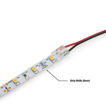 LED Strip to Wire Connectors VBD-CON-8MM-1S1W (pack of 5), gekpower