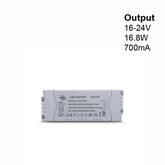 Constant Current LED Driver 700mA 16-24V 16.8W OTM-TD20