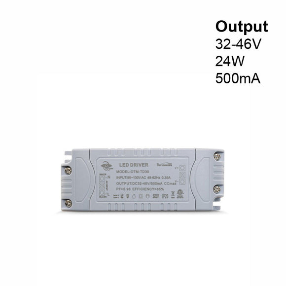 OTM-TD30 Constant Current LED Driver, 500mA 32-46V 24W