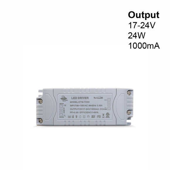 Constant Current LED Driver 1000mA 17-24V 24W OTM-TD30
