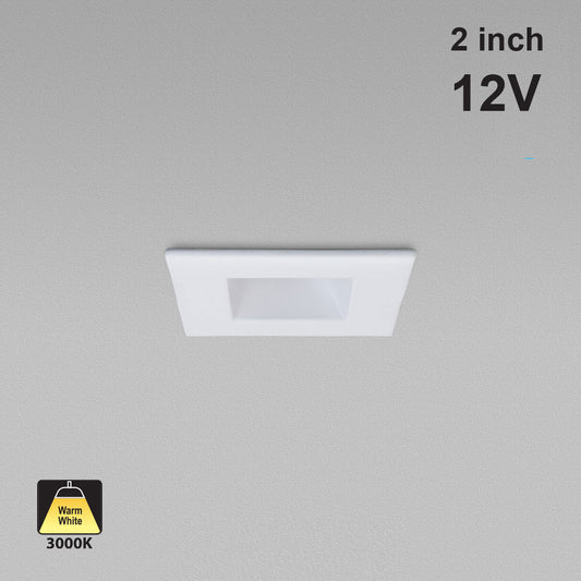 2 inch Mini LED Recessed Downlight/ Ceiling Lights LED-1-S6W-3KWH-12V, 12V 6W 3000K(Warm White), gekpower