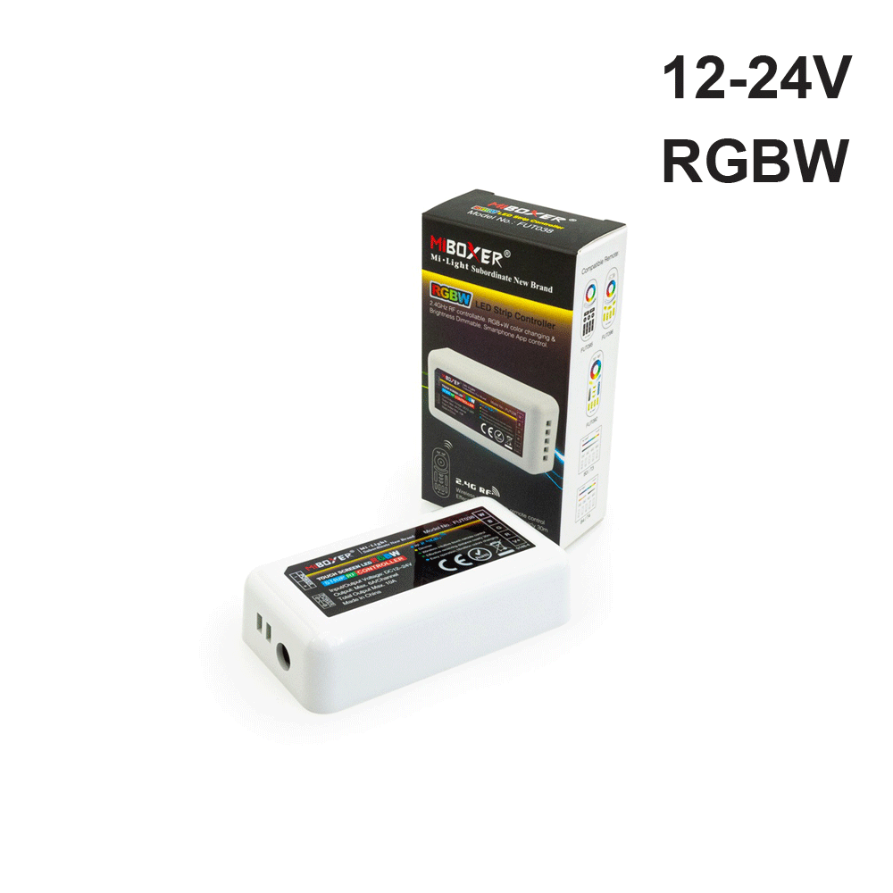 FUT038 Mi-Light 2.4GHz WIFI RGBW LED Controller 12-24V - GekPower