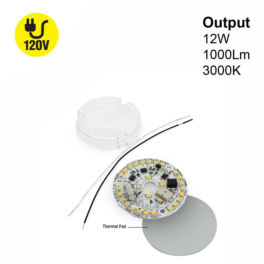 2.4 inch ZEGA LED module Round Disc 120V 12W 3000K – GekPower