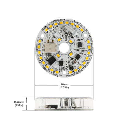 2.4 inch Round Disc ZEGA LED Module PP-93012-L10, 120V 12W 3000K(Warm White)