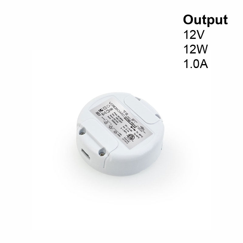 OTM-TD12 Constant Voltage LED Driver, 0-10V Dimming J Box LED Driver 12V 12W, gekpower