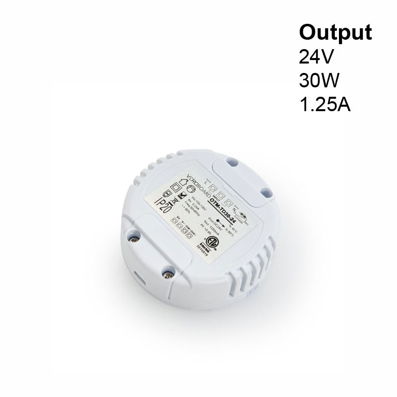 VEROBOARD 24V 1.25A 30W 0-10V Dimmable Constant Voltage LED driver OTM-TD30-24, gekpower