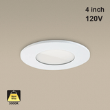 4 inch Round Recessed LED Downlight / Ceiling Light P110-4, 120V 8W 3000K(Warm White)