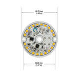 2 inch Round Disc ZEGA LED Module DIS 02-007W-930-120-S1-Z1A , 120V 7W 3000K(Warm White), gekpower
