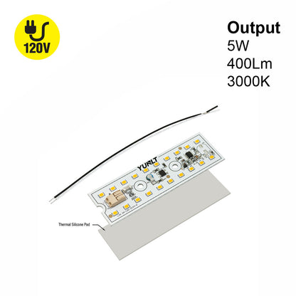 4 inch Linear ZEGA LED Module LIN 04-005W-930-120-S1-Z1A, 120V 5W 3000K(Warm White), gekpower