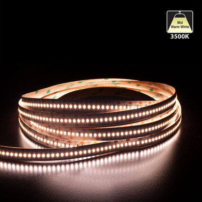 5M(16.4ft) Indoor LED Strip Light 3014, 12V 7(w/ft) 727-873(Lm/ft) 240(LEDs/m) CCT(2.7K, 3K, 3.5K, 4K, 5K ), gekpower