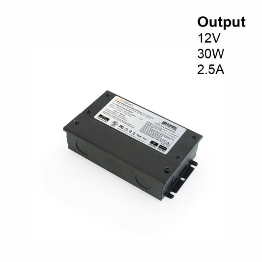 5 in 1 Dimming Triac/Phase/MLV/ELV/0-10V/Potentiometer/10V PWM, LED Driver VBD-012-030C2DM5i1(Class 2), gekpower