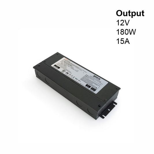 5 in 1 Dimming Triac/Phase/MLV/ELV/0-10V/Potentiometer/10V PWM, LED Driver VBD-012-180C2DM5i1(Class2 3x60w), gekpower