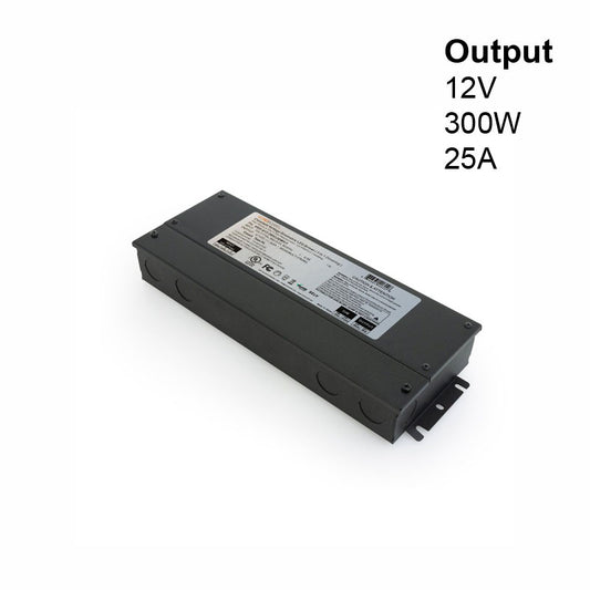 5 in 1 Dimming Triac/Phase/MLV/ELV/0-10V/Potentiometer/10V PWM, LED Driver VBD-012-300C2DM5i1(Class2 5x60W), gekpower