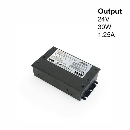 5 in 1 Dimming Triac/Phase/MLV/ELV/0-10V/Potentiometer/10V PWM, LED Driver VBD-024-030C2DM5i1(Class 2), gekpower