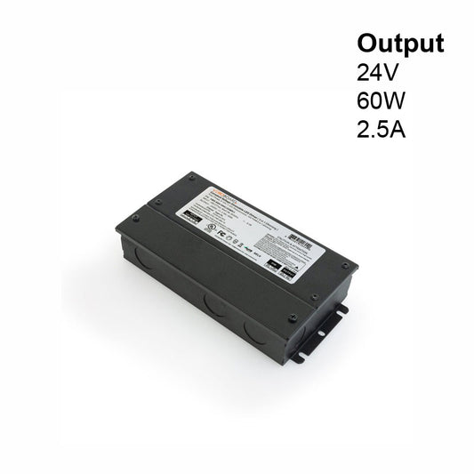 5 in 1 Dimming Triac/Phase/MLV/ELV/0-10V/Potentiometer/10V PWM, LED Driver, VBD-024-060C2DM5i1(Class2)