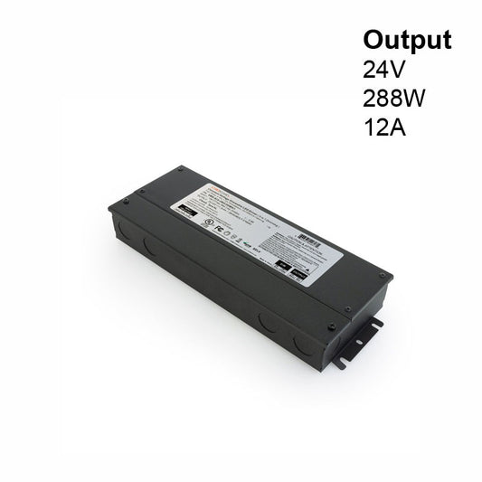 5 in 1 Dimming Triac/Phase/MLV/ELV/0-10V/Potentiometer/10V PWM, LED Driver VBD-024-288C2DM5i1 (Class2 3x96W), gekpower