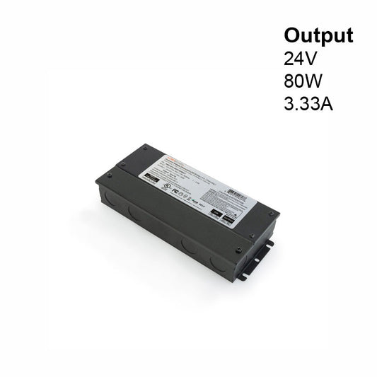 5 in 1 Dimming Triac/Phase/MLV/ELV/0-10V/Potentiometer/10V PWM, LED Driver VBD-024-080C2DM5i1(Class2), gekpower