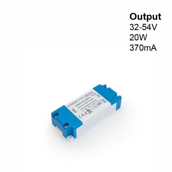 OTM-TD253100-370-20 Constant Current LED Driver, 370mA 32-54V 20W Dimmable, gekpower