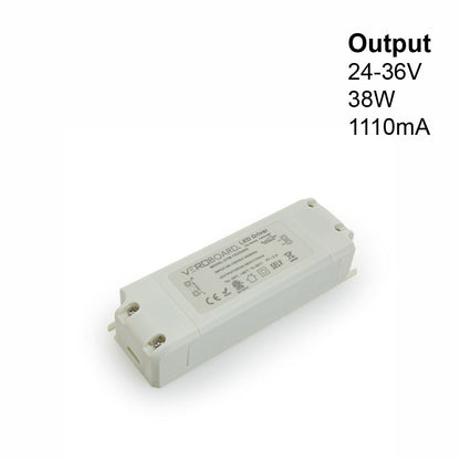 OTM-TD203500-1110-38 Constant Current LED Driver, 1110MA 24-36V 38W Dimmable, gekpower