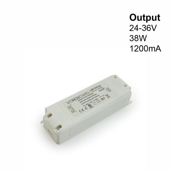 OTM-TD203500-1200-38 Constant Current LED Driver, 1200mA 24-36V 38W Dimmable