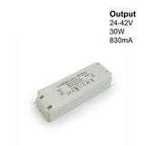 OTM-TD203100-830-30 Constant Current LED driver, 830mA 24-42V 30W Dimmable, gekpower