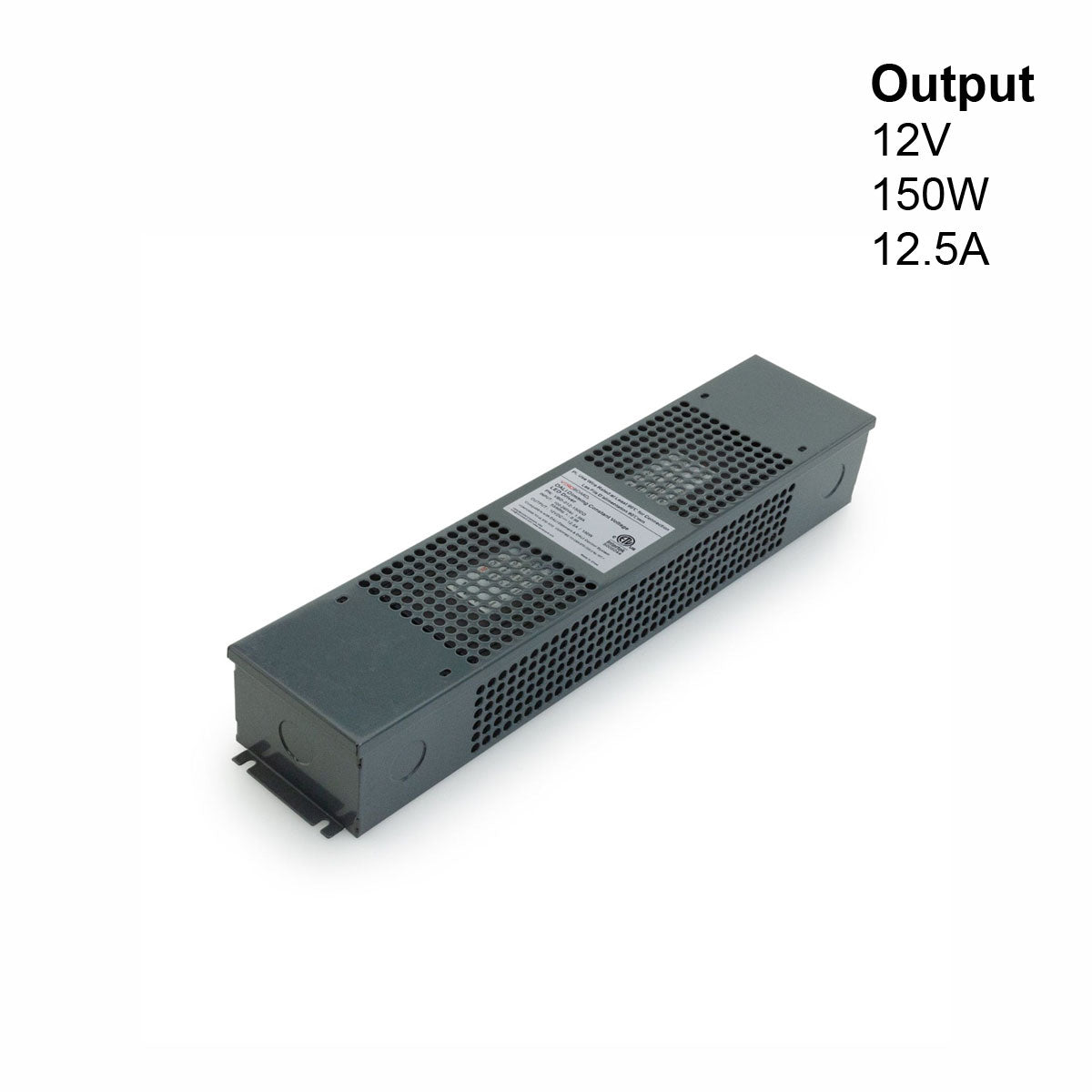 VBD-012-150DD Dali Dimmable Constant Voltage LED Driver, 12V 12.5A 150W - GekPower