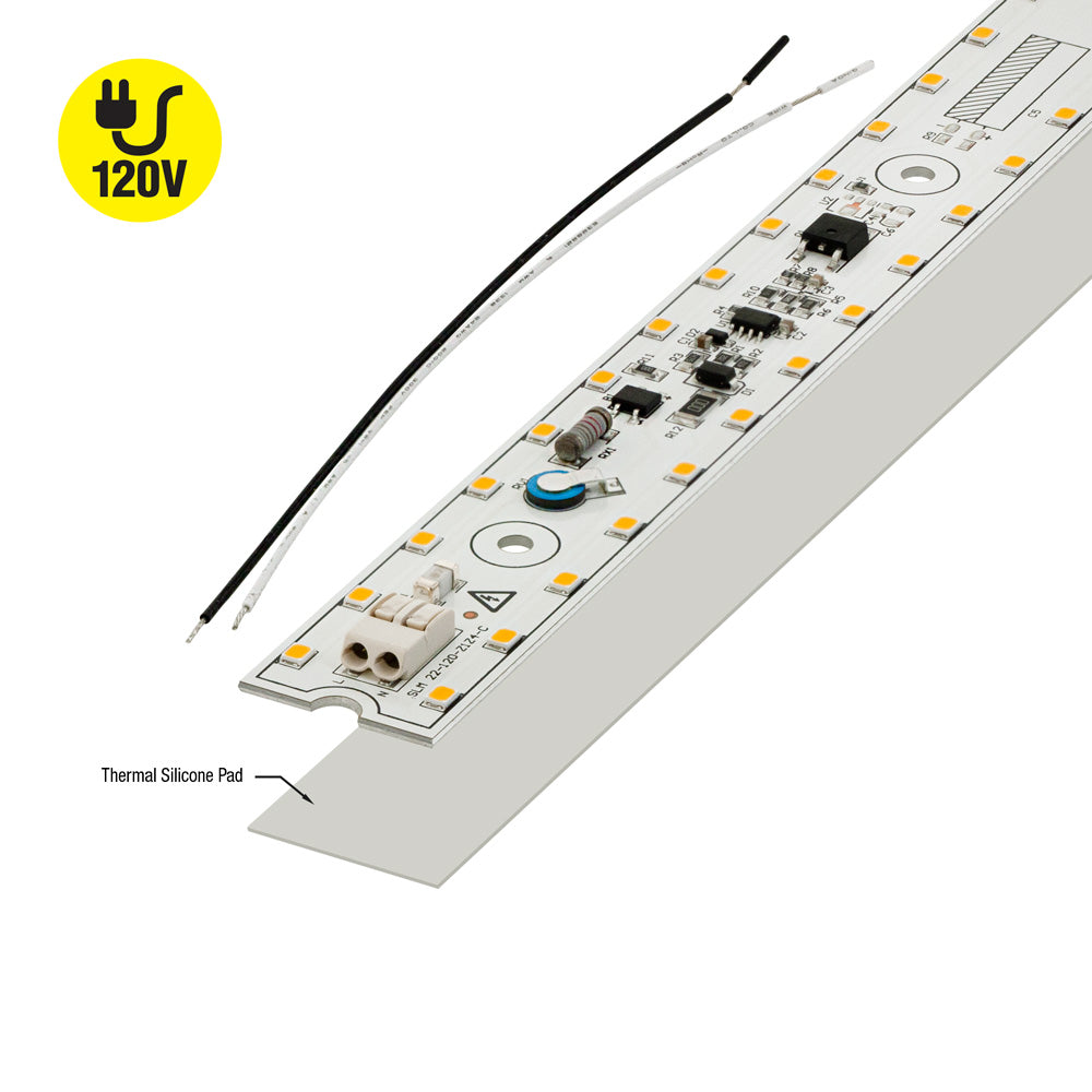 22 inch Slim ZEGA LED Module SLM 22-030W-930-120-S3-Z1B, 120V 30W 3000K(Warm White), gekpower