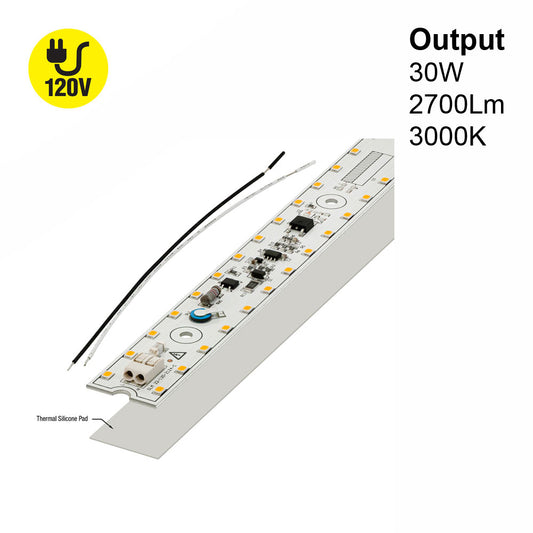 22 inch Slim ZEGA LED Module SLM 22-030W-930-120-S3-Z1B, 120V 30W 3000K(Warm White), gekpower