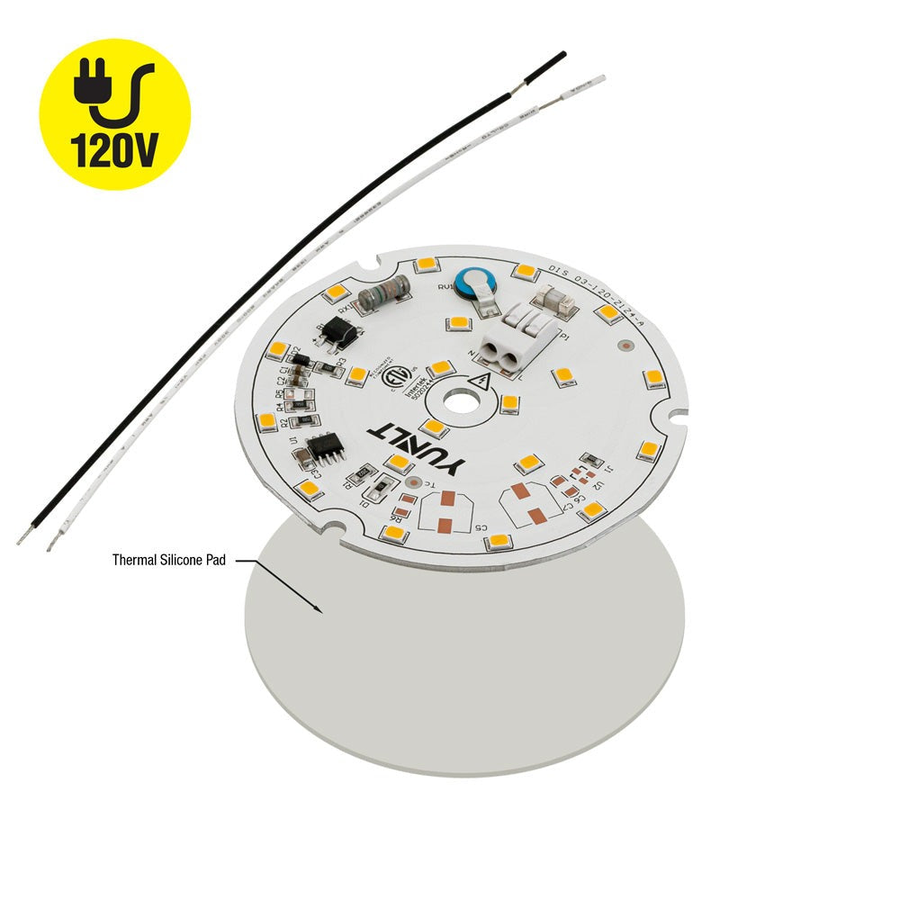 3 inch Round Disc ZEGA LED Module DIS 03-005W-930-120-S3-Z1A, 120V 5W 3000K(Warm White)